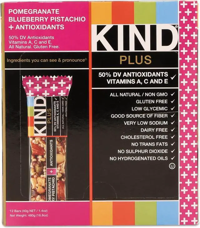 Alt view image 10 of 11 - KIND 17221 KIND Blueberry Nutrition Boost Bar, 12 PK