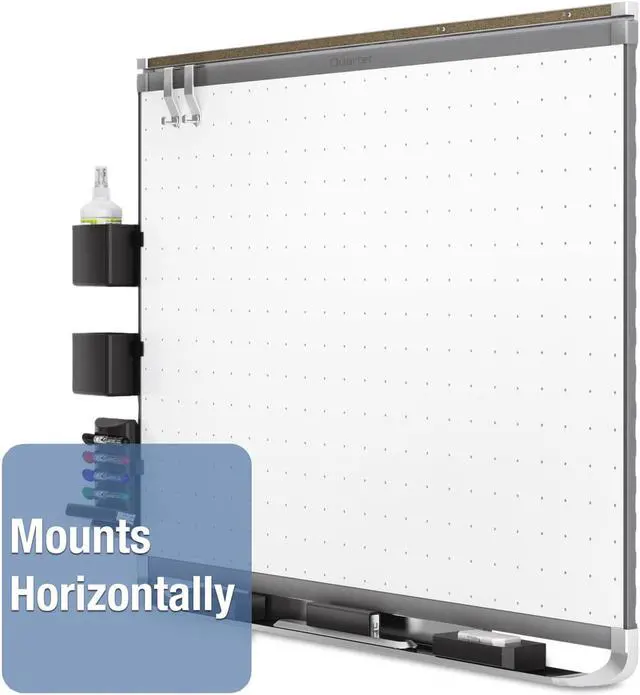 Alt view image 19 of 20 - Quartet TEM544G Prestige 2 Magnetic Total Erase Whiteboard, 48 x 36, Graphite Color Frame, 1 Each