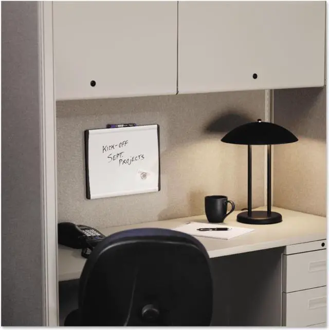 Alt view image 10 of 19 - Quartet Magnetic Dry-Erase Board Steel 14 x 24 White Surface Silver Aluminum Frame ARC2414