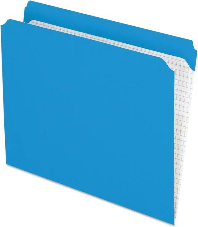 Alt view image 2 of 12 - Pendaflex Reinforced Top Tab File Folders Straight Cut Letter Blue 100/Box R152BLU