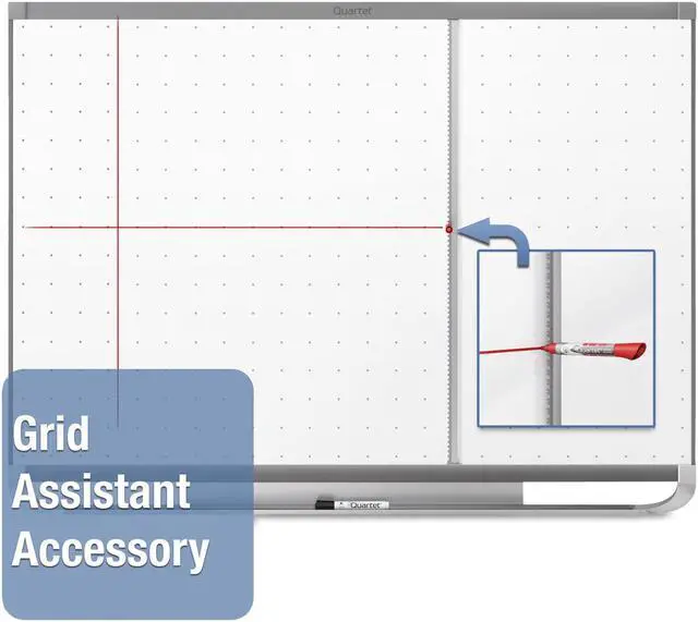 Alt view image 18 of 20 - Quartet TEM544G Prestige 2 Magnetic Total Erase Whiteboard, 48 x 36, Graphite Color Frame, 1 Each