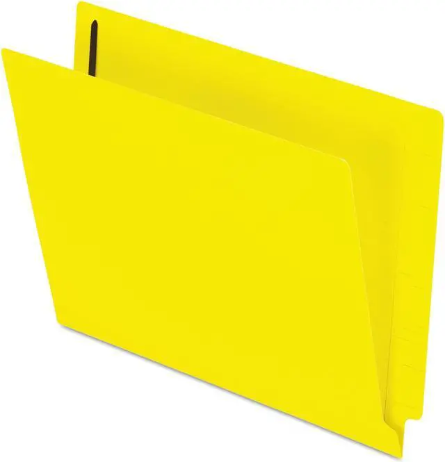 Alt view image 5 of 6 - Pendaflex Reinforced End Tab Expansion Folders Two Fasteners Letter Yellow 50