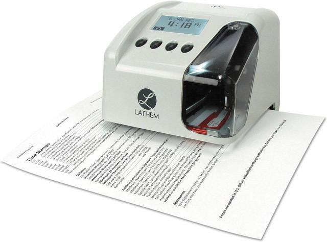 Alt view image 14 of 14 - Lathem Time LT5000 Electronic Time And Date Stamp, Electronic, Cool Gray