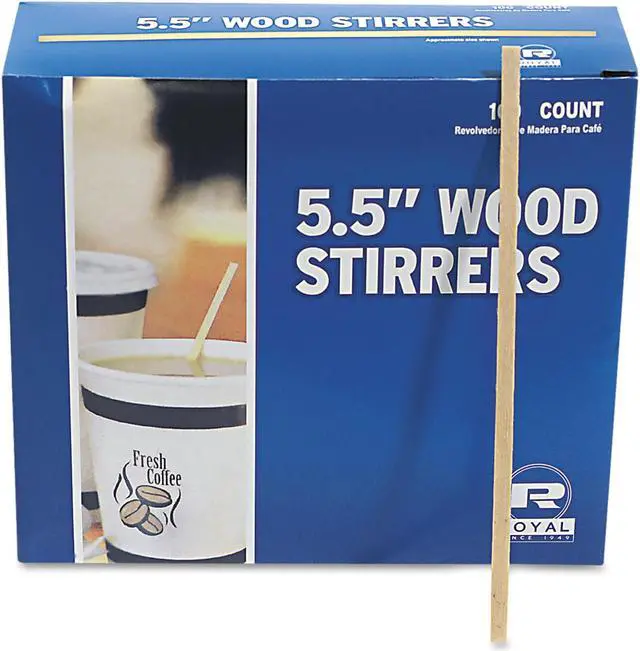 Alt view image 7 of 12 - Rpp R810BX 5.5 Long, Wood Stir Sticks