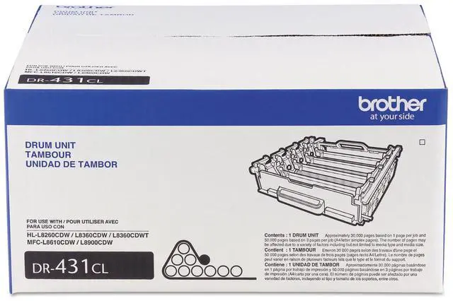 Alt view image 18 of 20 - Brother DR431CL 30000 Page-Yield Black