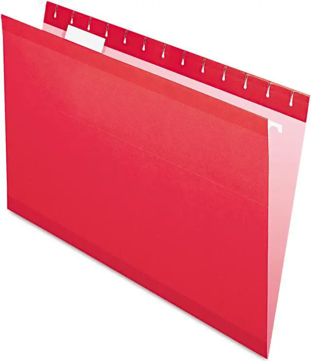 Main image of Pendaflex Reinforced Hanging Folders 1/5 Tab Legal Red 25/Box 415315RED