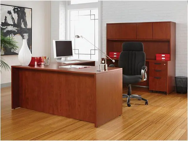 Alt view image 9 of 16 - Alera Valencia Series Credenza Shells, 65w x 23 3/5d, Medium Cherry VA256624MC