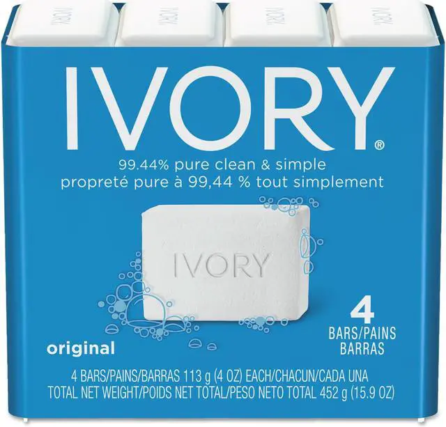 Alt view image 8 of 9 - Ivory Original Bar Soap, 4 Count