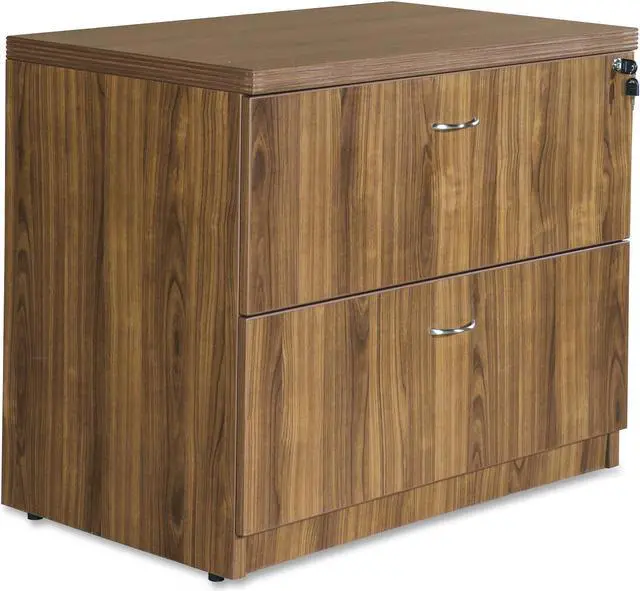 Alt view image 4 of 4 - Lorell Top 1-1/2" Lateral 22"x35"x30" Walnut 34313