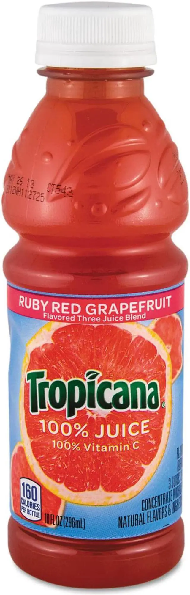 Alt view image 3 of 6 - 100% Juice Ruby Red Grapefruit 10oz Bottle 24/Carton TRO00175