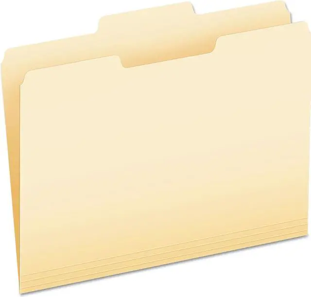 Alt view image 6 of 8 - Pendaflex Essentials File Folders 1/3 Cut Second Position Top Tab Letter Manila 100/Box 752132