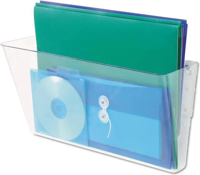 Alt view image 7 of 10 - Universal Add-on Pocket for Wall File Letter Clear 53692