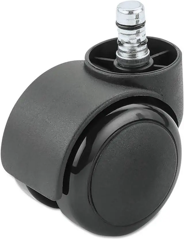 Main image of Master Caster Noiseless Duet Casters, 100 lbs./Caster, Polyurethane, B Stem, Soft, 5/Set