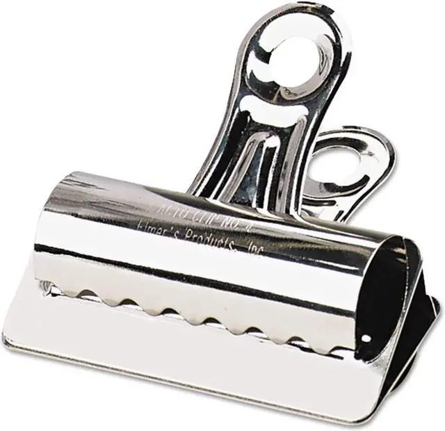 Alt view image 2 of 2 - X-ACTO Bulldog Clips Steel 1" Capacity 3"w Nickel-Plated 12 per Box 2004LMR