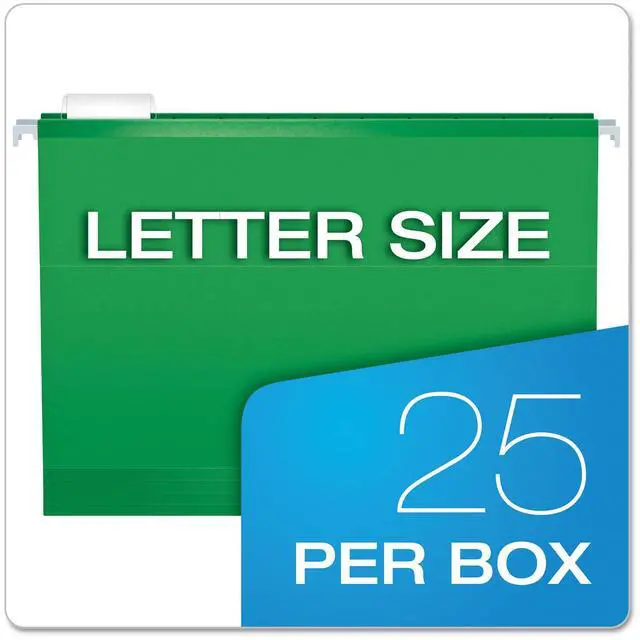 Alt view image 13 of 15 - Tops Pendaflex 415215BGR Reinforced Hanging Folders  Kraft  Letter  Bright Green  25/Box