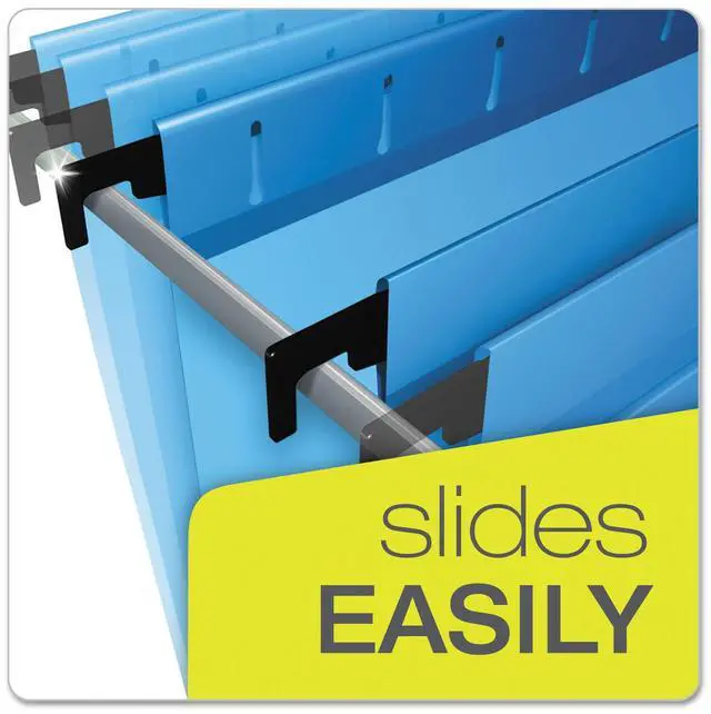 Alt view image 19 of 20 - Pendaflex Poly Laminate Hanging Folders Letter 1/5 Tab Assorted 20/Box