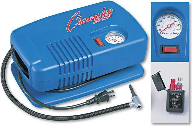 Main image of Champion Sports Deluxe Electric Inflating Pump - Blue