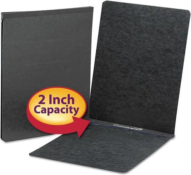 Alt view image 6 of 9 - Smead End Opening PressGuard Report Cover Prong Fastener Letter Black 81124