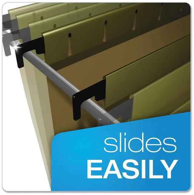 Alt view image 9 of 13 - Pendaflex 615215 Poly Laminate Reinforced Hanging Folders, Letter, Green, 20/Box, 1 Box