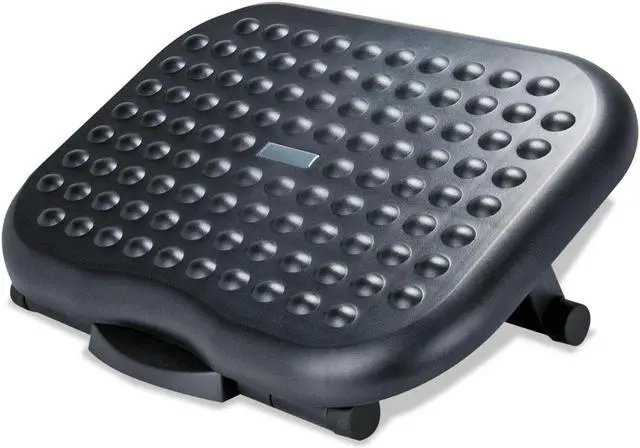 Alt view image 10 of 15 - Alera Relaxing Adjustable Footrest 13 3/4w x 17 3/4d x 4 1/2 to 6 3/4h Black FS212
