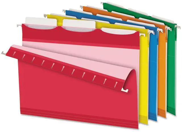 Alt view image 18 of 20 - Tops Pendaflex 42621 Ready-Tab Reinforced Hanging Folders  1/3 Tab  Letter  Assorted Colors  25/Box