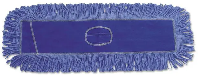 Alt view image 2 of 20 - Boardwalk Mop Head Dust Looped-End Cotton/Synthetic Fibers 24 x 5 Blue 1124