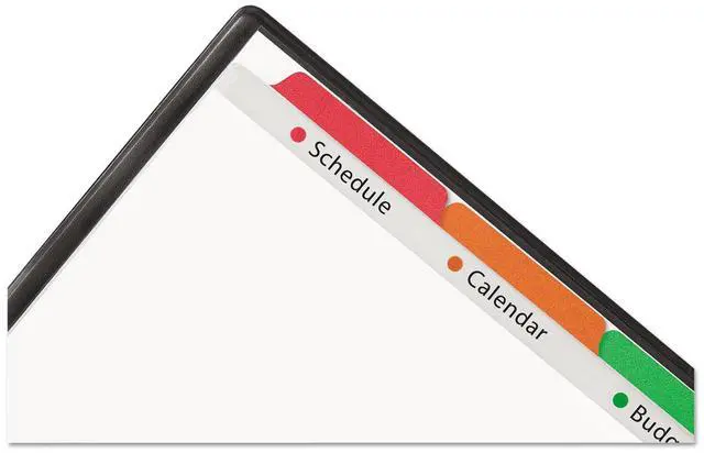 Alt view image 3 of 16 - Avery Clear View Plastic Dividers with Sheet Protector Multicolor 5-Tab Letter 16740