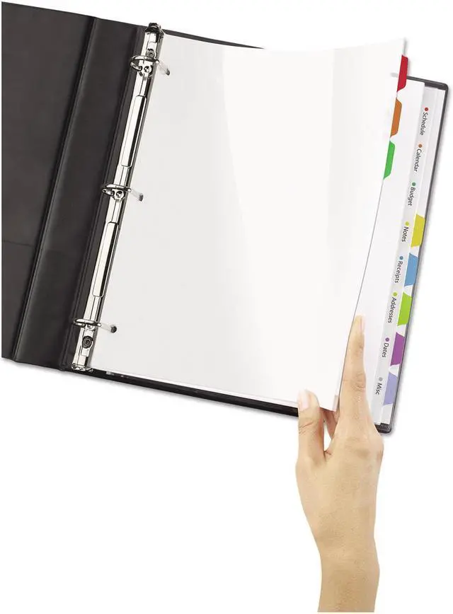 Alt view image 14 of 16 - Avery Clear View Plastic Dividers with Sheet Protector Multicolor 8-Tab Letter