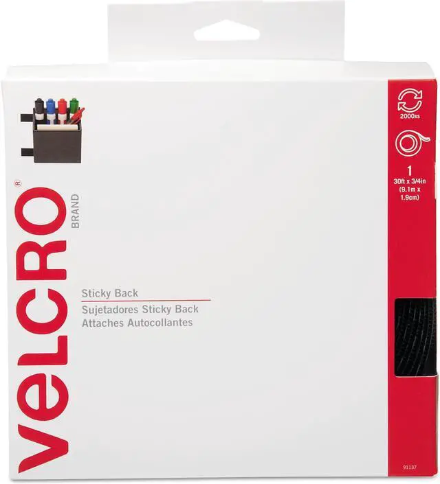 Main image of Velcro Sticky-Back Hook and Loop Fasteners in Dispenser 3/4 Inch x 30 ft. Roll