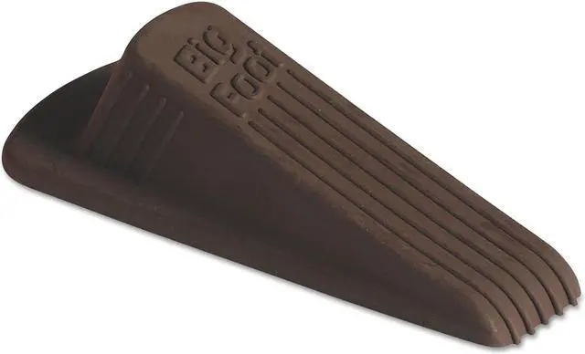 Alt view image 5 of 6 - Big Foot Doorstop, No-Slip Rubber, 2.25w x 4.75d x 1.25h, Brown, 12/Pack 00985