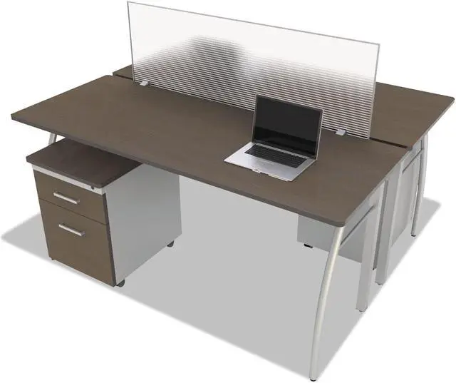 Alt view image 12 of 17 - Linea Italia Trento Line Dividing Panel Polycarbonate 47-1/8 x 1 3/4 x 15-1/2