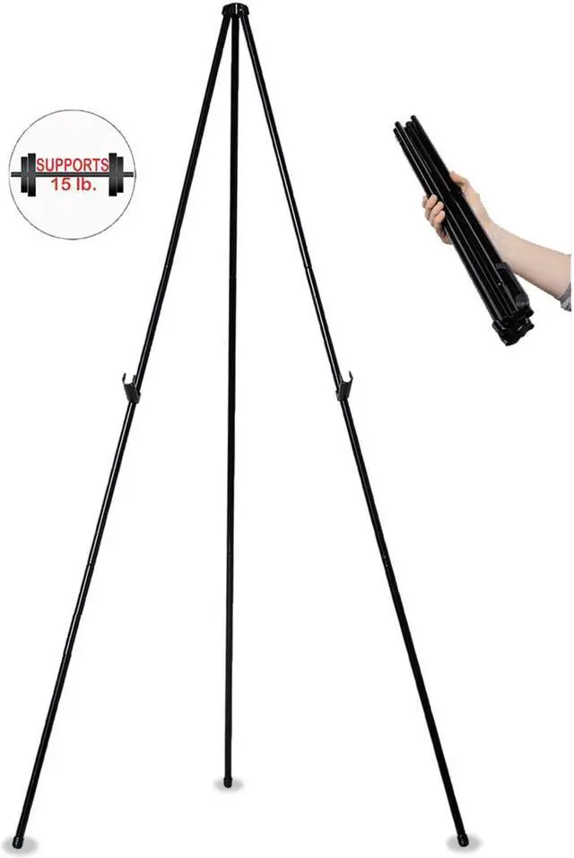 Alt view image 11 of 12 - MasterVision Instant Easel 61 1/2" Black Steel Heavy-Duty FLX10201MV