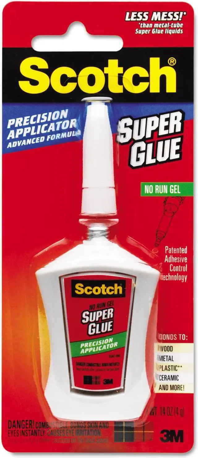 Alt view image 13 of 18 - Scotch Super Glue Gel In Precision Applicator-.14 Ounces