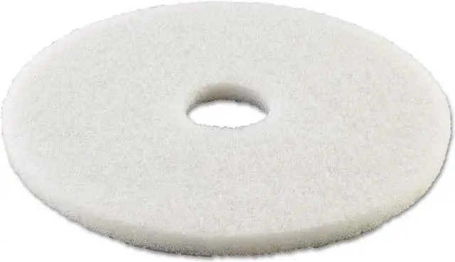 Main image of Boardwalk Standard Polishing Floor Pads 16" Diameter White 5/Carton 4016WHI