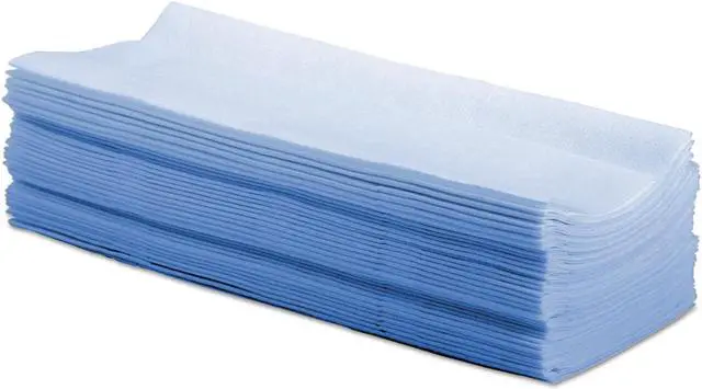 Alt view image 3 of 3 - Boardwalk - BWKP070IDB - Hydrospun Wipers, Blue, 9 x 16 3/4, 10 Pack Dispensers of 100, 000/Carton