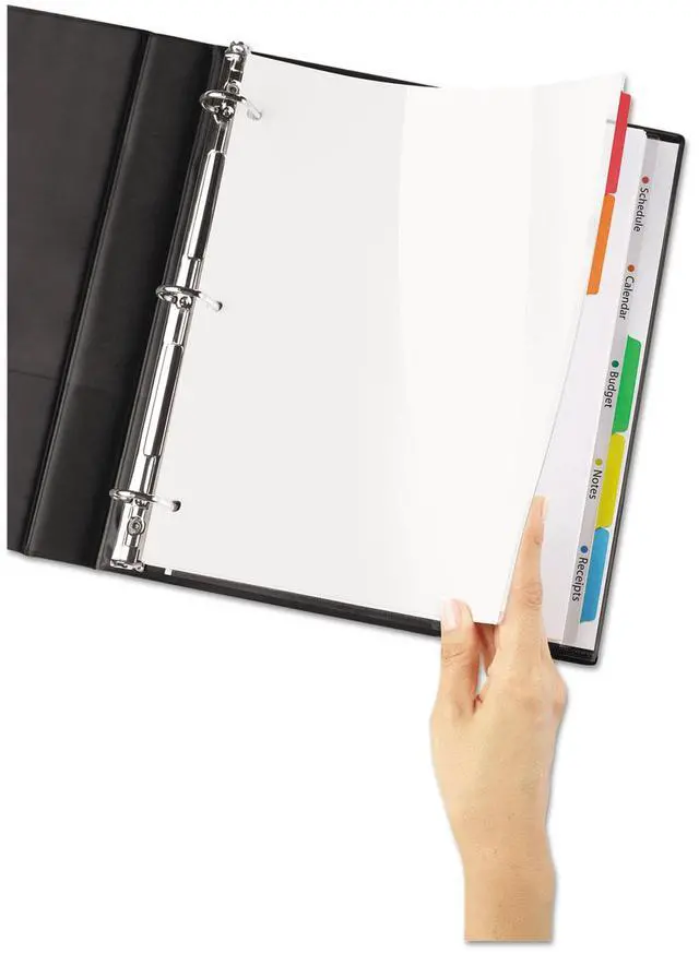 Alt view image 4 of 16 - Avery Clear View Plastic Dividers with Sheet Protector Multicolor 5-Tab Letter 16740