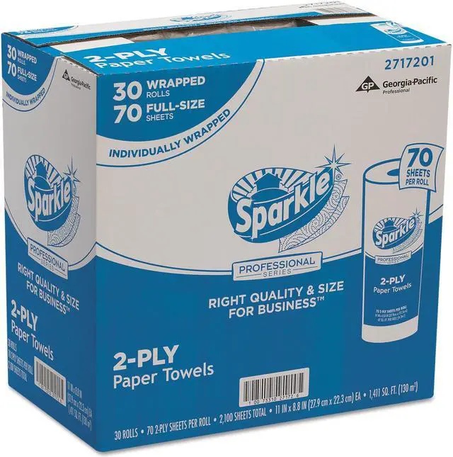 Alt view image 7 of 11 - Georgia Pacific Sparkle Premium Roll Towels 70 Sheets/Roll