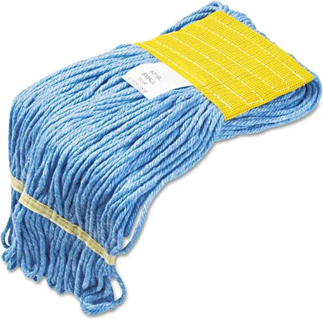 Alt view image 8 of 13 - Boardwalk Super Loop Wet Mop Heads Cotton/Synthetic Small Size Blue 501BL
