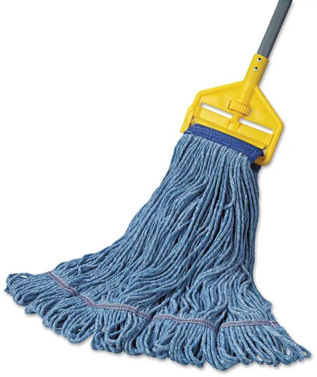Alt view image 2 of 3 - Boardwalk Mop Head Super Loop Head Cotton/Synthetic Fiber X-Large Blue 12/Carton