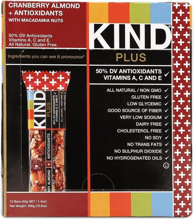 Alt view image 11 of 12 - KIND Food,Cranbry Almnd,Bar 17211