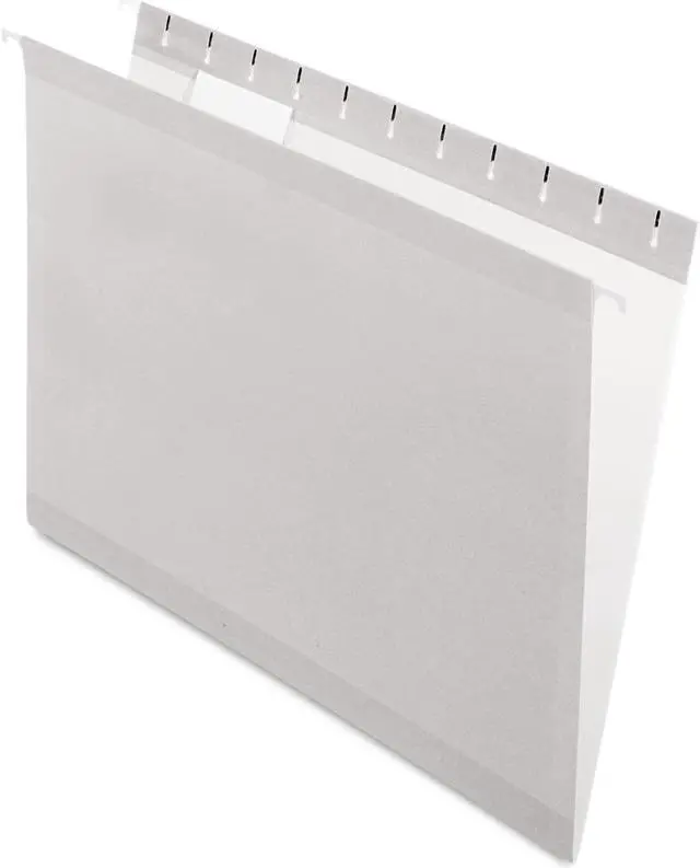 Main image of Pendaflex Reinforced Hanging Folders 1/5 Tab Letter Gray 25/Box 415215GRA