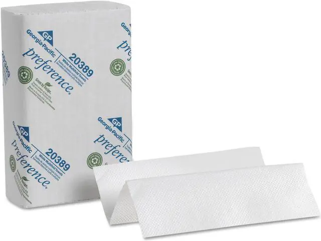 Alt view image 2 of 15 - Georgia Pacific 20389 Paper Towel, Multi-Fold Hand Towel, 9 1/4 x 9 1/2, White, 250/Pack, 16/Carton