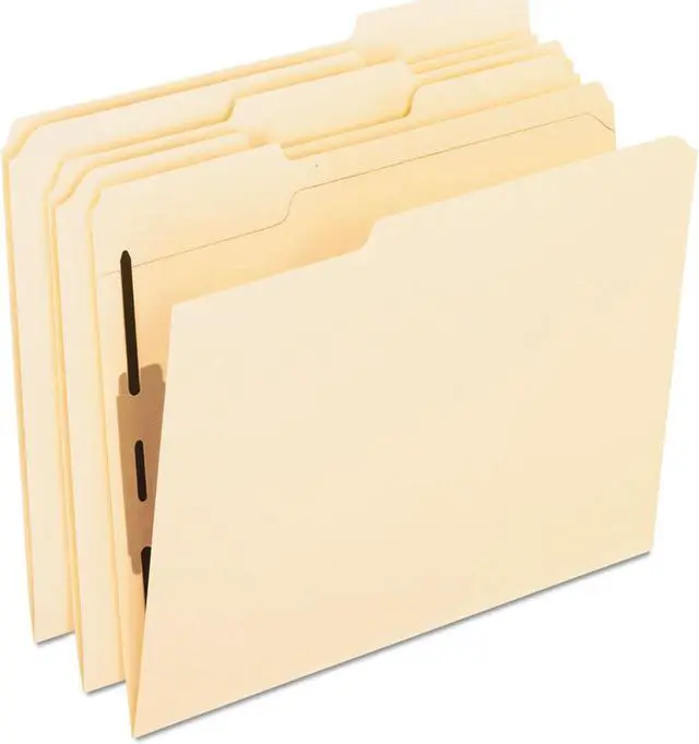 Alt view image 3 of 5 - Pendaflex Folders with Two Bonded Fasteners 1/3 Cut Top Tab Letter Manila 50/Box