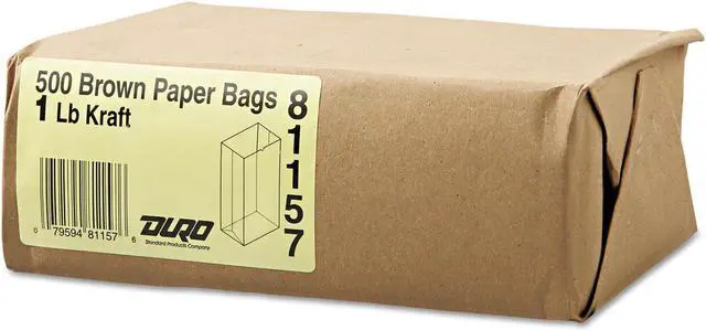 Alt view image 3 of 3 - General #1 Paper Grocery Bag 30lb Kraft Standard 3 1/2 x 7 3/8 x 6 7/8 500 bags