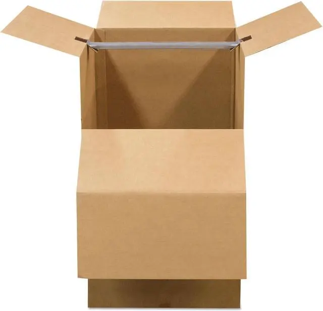 Alt view image 16 of 16 - Bankers Box SmoothMove Wardrobe Boxes 24l x 24w x 40h Kraft/Blue 3/Carton