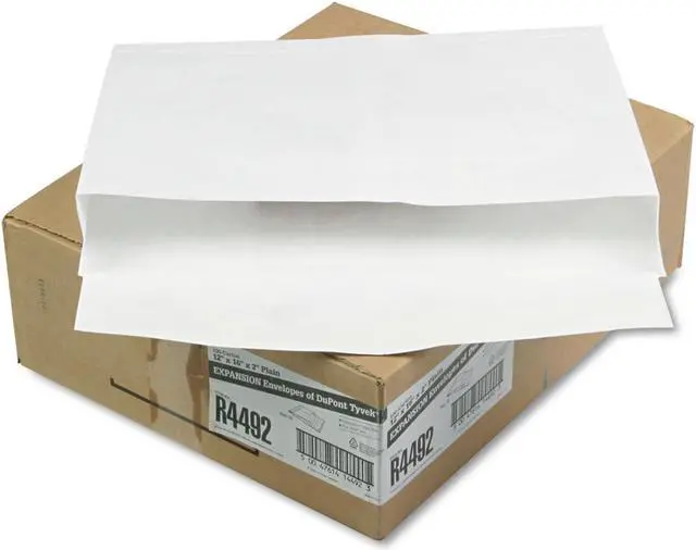 Alt view image 2 of 7 - Survivor Tyvek Booklet Expansion Mailer 12 x 16 x 2 White 18lb 100/Carton R4492