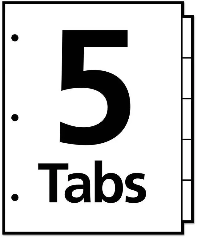 Alt view image 5 of 16 - Avery Clear View Plastic Dividers with Sheet Protector Multicolor 5-Tab Letter 16740