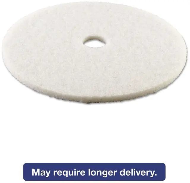 Alt view image 2 of 14 - Standard 24-Inch Diameter Polishing Floor Pads, White BWK4024WHI