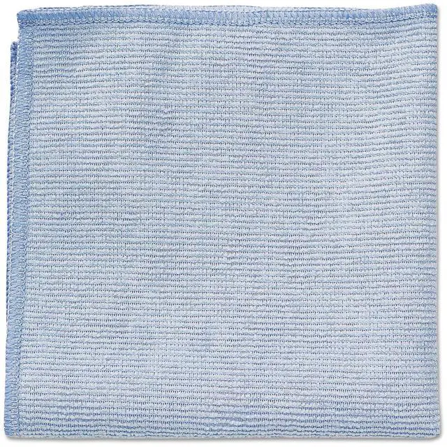 Alt view image 10 of 20 - Rubbermaid Commercial Microfiber Cleaning Cloths 12 x 12 Blue 24/Pack 1820579