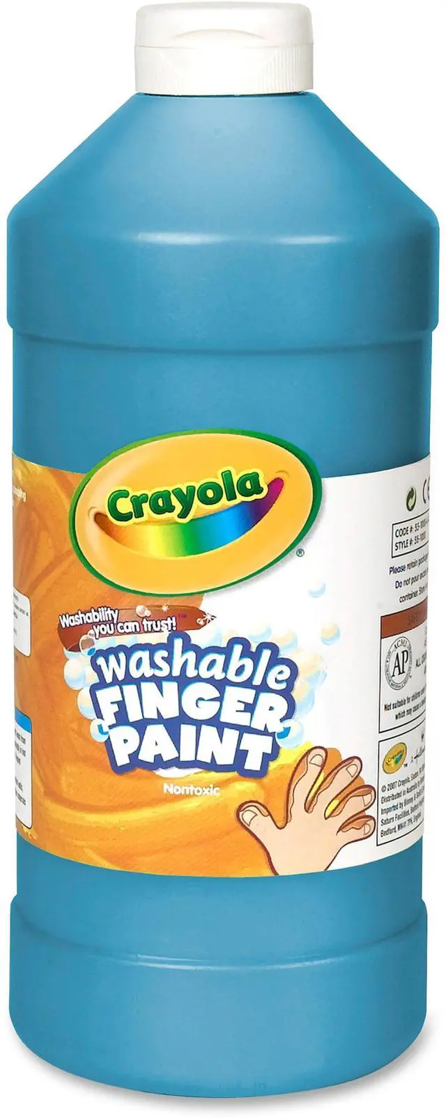 Alt view image 3 of 8 - Washable Finger Paint, 32oz., Blue CYO551332042